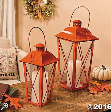 Orange Metal Lanterns